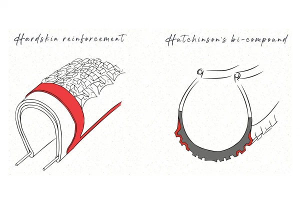 Pneu Gravel Hutchinson Tundra 700 Mm Tubeless Ready Souple Hardskin Bi-Compound Flancs Beiges Tan 7 Pneu Gravel Hutchinson Tundra 700 Mm Tubeless Ready Souple Hardskin Bi-Compound Flancs Beiges Tan – Image 5