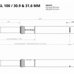 Tige De Selle Téléscopique Bike Yoke Divine SL (sans Commande) -Vélos de voyage, Cyclocross & Gravel Soldes unnamed file 1065