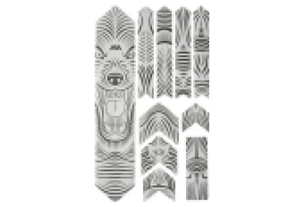 Kit Protection De Cadre ALL MOUNTAIN STYLE Honey Comb XL 10 Pcs - Loup 3 Kit Protection De Cadre ALL MOUNTAIN STYLE Honey Comb XL 10 Pcs - Loup