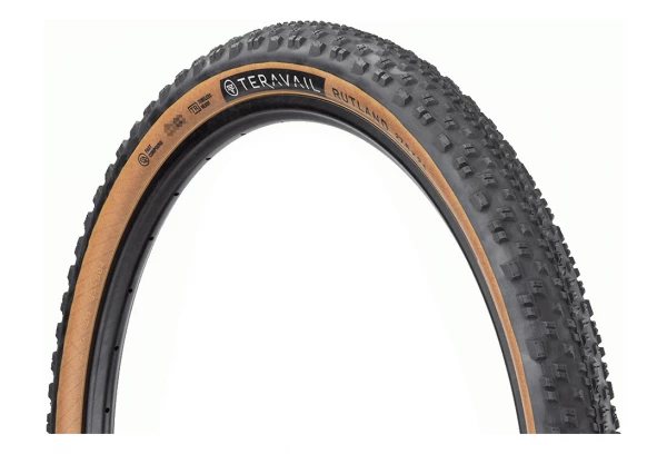 Pneu Gravel Teravail Rutland 27.5'' Tubeless Ready Souple Durable Bead-to-Bead Flancs Beiges Tan 3 Pneu Gravel Teravail Rutland 27.5'' Tubeless Ready Souple Durable Bead-to-Bead Flancs Beiges Tan