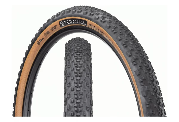 Pneu Gravel Teravail Rutland 27.5'' Tubeless Ready Souple Durable Bead-to-Bead Flancs Beiges Tan 4 Pneu Gravel Teravail Rutland 27.5'' Tubeless Ready Souple Durable Bead-to-Bead Flancs Beiges Tan – Image 2