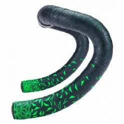 Ruban De Cintre Supacaz Super Sticky Kush Star Fade Neon Vert Avec Bouchons