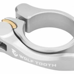 Collier De Selle à Serrage Rapide Wolf Tooth Seatpost Clamp Quick Release Argent