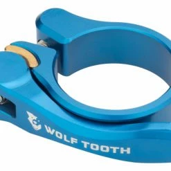 Collier De Selle à Serrage Rapide Wolf Tooth Seatpost Clamp Quick Release Bleu