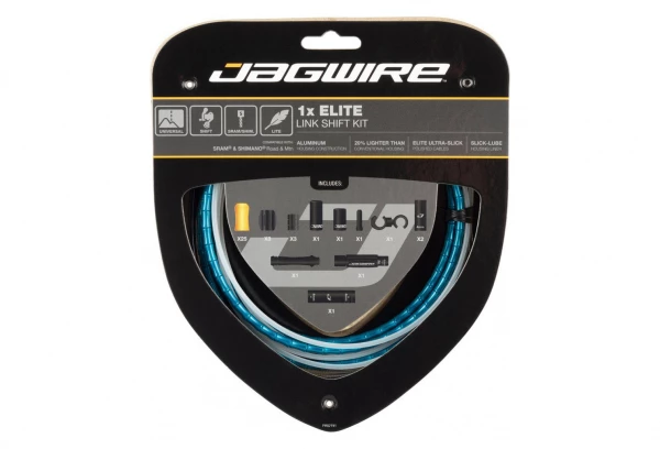 Kit Câble Et Gaine Pour Dérailleur Jagwire 1x Elite Link Shift Kit Bleu 3 Kit Câble Et Gaine Pour Dérailleur Jagwire 1x Elite Link Shift Kit Bleu