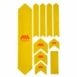 Kit Protection De Cadre ALL MOUNTAIN STYLE Honey Comb XL 10 Pcs - Jaune Orange