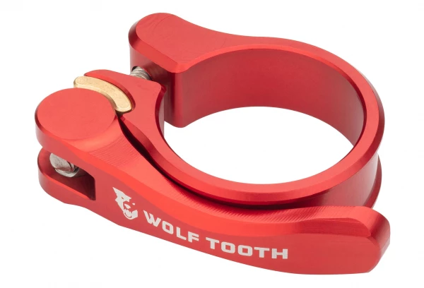 Collier De Selle à Serrage Rapide Wolf Tooth Seatpost Clamp Quick Release Rouge 3 Collier De Selle à Serrage Rapide Wolf Tooth Seatpost Clamp Quick Release Rouge