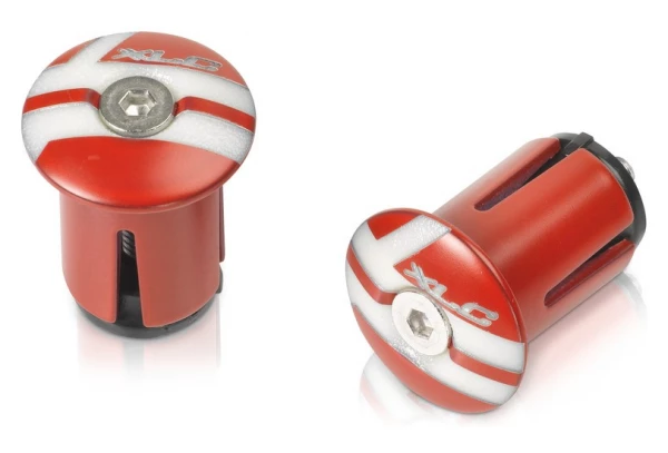 Embouts De Guidon XLC GR-02 Rouge 3 Embouts De Guidon XLC GR-02 Rouge
