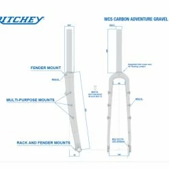 Fourche Carbone Ritchey Adventure 1-1/8 Flat Mount Noir -Vélos de voyage, Cyclocross & Gravel Soldes unnamed file 2871