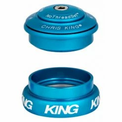 Jeu De Direction Chris King Semi-Intégré / Externe Inset I8 ZS44/28.6 - EC44/33 Bleu Turquoise