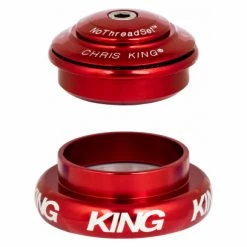 Jeu De Direction Chris King Semi-Intégré / Externe Inset I7 ZS44/28.6 - EC44/40 Rouge