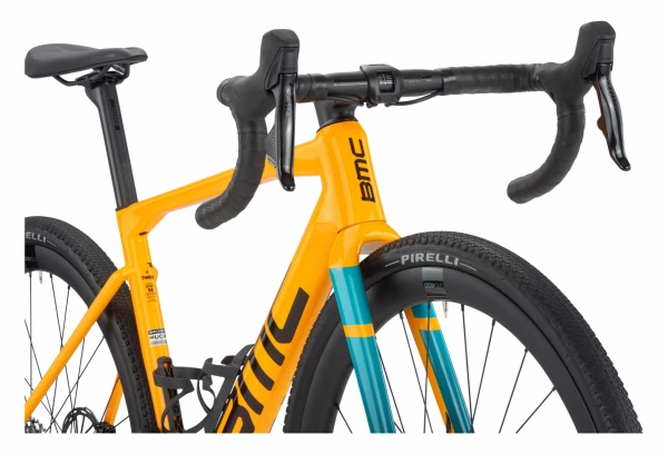 Gravel Bike BMC Kaius 01 Three Sram Rival ETap AXS 12V 700 Mm Jaune Saffron 2023 5 Gravel Bike BMC Kaius 01 Three Sram Rival ETap AXS 12V 700 Mm Jaune Saffron 2023 – Image 3