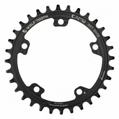 Plateau Wolf Tooth CAMO Aluminum Drop-Stop ST Shimano HyperGlide+ 12 Vitesses Pour Étoile Wolf Tooth CAMO Noir