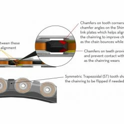 Plateau Wolf Tooth CAMO Aluminum Drop-Stop ST Shimano HyperGlide+ 12 Vitesses Pour Étoile Wolf Tooth CAMO Noir -Vélos de voyage, Cyclocross & Gravel Soldes unnamed file 3226