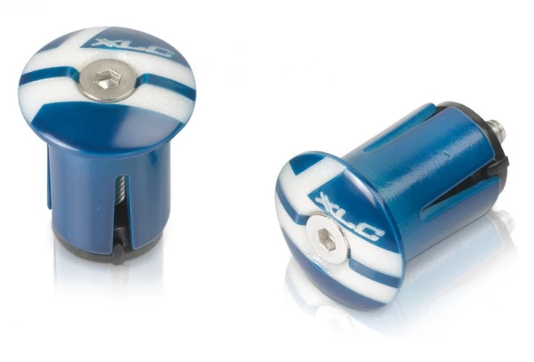 Embouts De Guidon XLC GR-02 Bleu 3 Embouts De Guidon XLC GR-02 Bleu