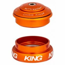 Jeu De Direction Semi-Intégrée Externe Chris King InSet 8 ZS 44/28.6 - EC 44/33 Orange Mat