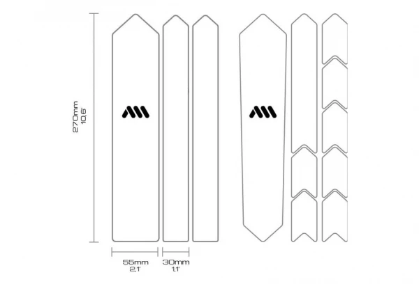 Kit De Protection All Mountain Style Extra Gravel Road Transparent 4 Kit De Protection All Mountain Style Extra Gravel Road Transparent – Image 2