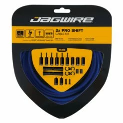 Kit Câbles Et Gaine Jagwire 2x Pro Shift Kit Bleu