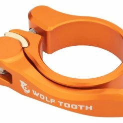 Collier De Selle à Serrage Rapide Wolf Tooth Seatpost Clamp Quick Release Orange