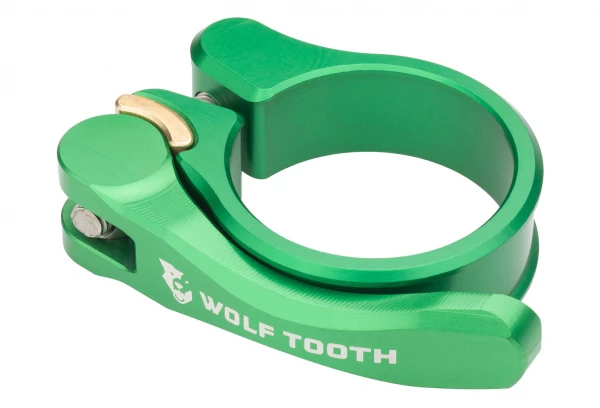 Collier De Selle à Serrage Rapide Wolf Tooth Seatpost Clamp Quick Release Vert 3 Collier De Selle à Serrage Rapide Wolf Tooth Seatpost Clamp Quick Release Vert
