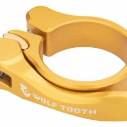 Collier De Selle à Serrage Rapide Wolf Tooth Seatpost Clamp Quick Release Or