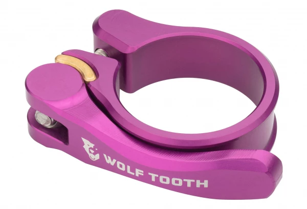 Collier De Selle à Serrage Rapide Wolf Tooth Seatpost Clamp Quick Release Violet 3 Collier De Selle à Serrage Rapide Wolf Tooth Seatpost Clamp Quick Release Violet