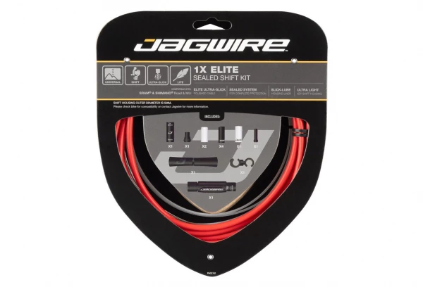 Kit Câble Et Gaine Jagwire 1x Elite Sealed Shift Kit Rouge 3 Kit Câble Et Gaine Jagwire 1x Elite Sealed Shift Kit Rouge