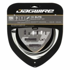 Kit Câble Et Gaine Jagwire 1x Elite Sealed Shift Kit Blanc