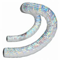 Ruban De Cintre Supacaz Prizmatik Hologram Silver Avec Bouchons