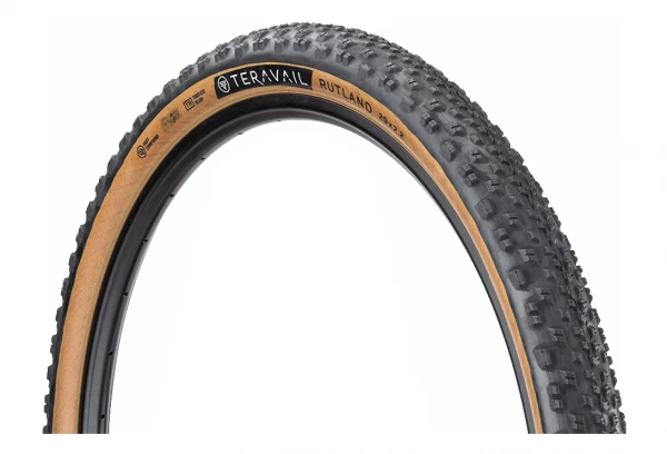 Pneu Gravel Teravail Rutland 29'' Tubeless Ready Souple Durable Bead-to-Bead Flancs Beiges Tan 3 Pneu Gravel Teravail Rutland 29'' Tubeless Ready Souple Durable Bead-to-Bead Flancs Beiges Tan