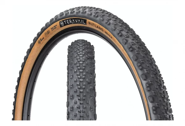 Pneu Gravel Teravail Rutland 29'' Tubeless Ready Souple Durable Bead-to-Bead Flancs Beiges Tan 4 Pneu Gravel Teravail Rutland 29'' Tubeless Ready Souple Durable Bead-to-Bead Flancs Beiges Tan – Image 2