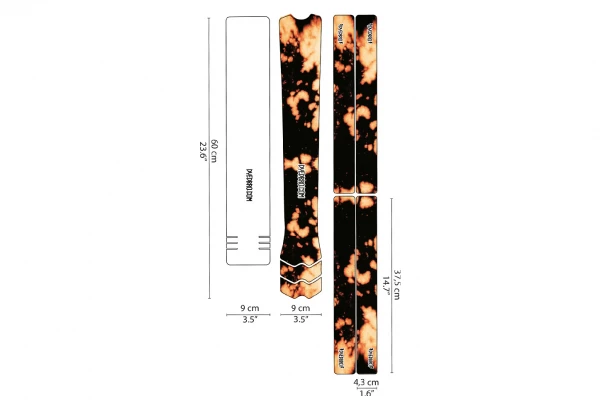Kit De Protection Cadre Dyedbro Frame Bleach Tie Dye Noir Orange 8 Kit De Protection Cadre Dyedbro Frame Bleach Tie Dye Noir Orange – Image 6
