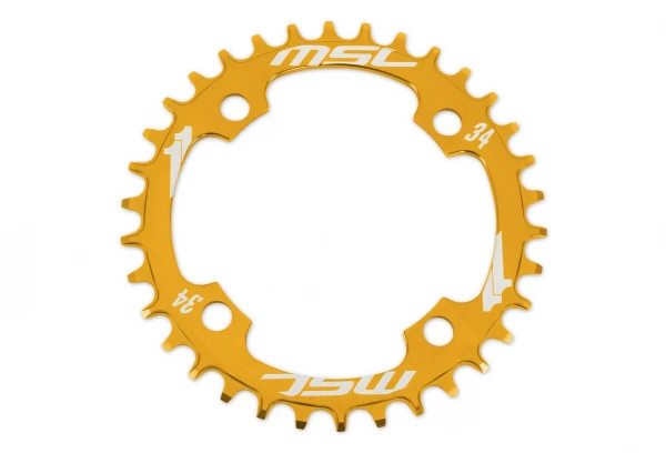 MSC Plateau CNC Alu 7075 Narrow Wide 4 Branches 104mm Or 4 MSC Plateau CNC Alu 7075 Narrow Wide 4 Branches 104mm Or – Image 2