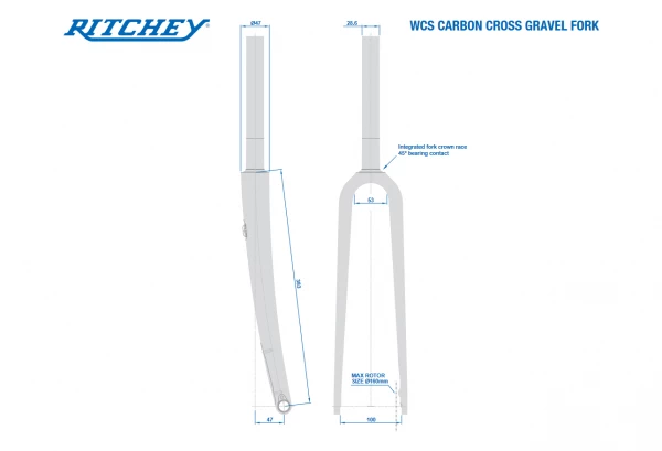 Fourche Ritchey WCS Carbon Gravel Cross FM 1-1/8'' 7 Fourche Ritchey WCS Carbon Gravel Cross FM 1-1/8'' – Image 5