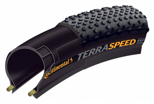 Pneu Gravel Continental Terra Speed 700 Mm Tubeless Ready Souple ProTection BlackChili Compound Flancs Marrons Transparent E-Bike E25 5 Pneu Gravel Continental Terra Speed 700 Mm Tubeless Ready Souple ProTection BlackChili Compound Flancs Marrons Transparent E-Bike E25 – Image 3