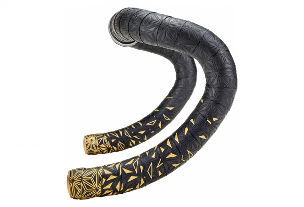 Ruban De Cintre Supacaz Super Sticky Kush Star Fade Bling Noir / Or + Bouchons 3 Ruban De Cintre Supacaz Super Sticky Kush Star Fade Bling Noir / Or + Bouchons